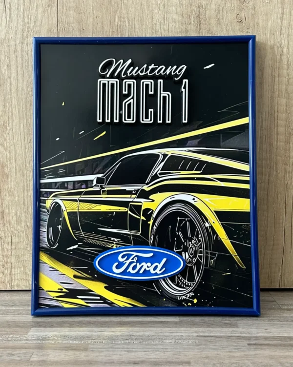 Cuadro de coche deportivo ford mustang