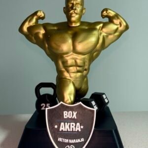 Trofeo personalizado: muñeco musculado