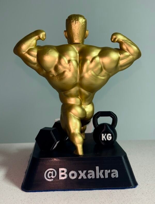 Trofeo personalizado: muñeco musculado - Imagen 2